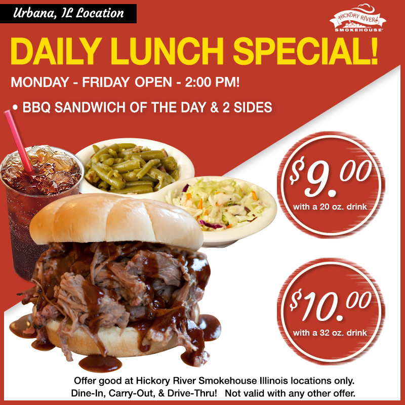 Urbana, Illinois · Hickory River Smokehouse • Hickory River Smokehouse